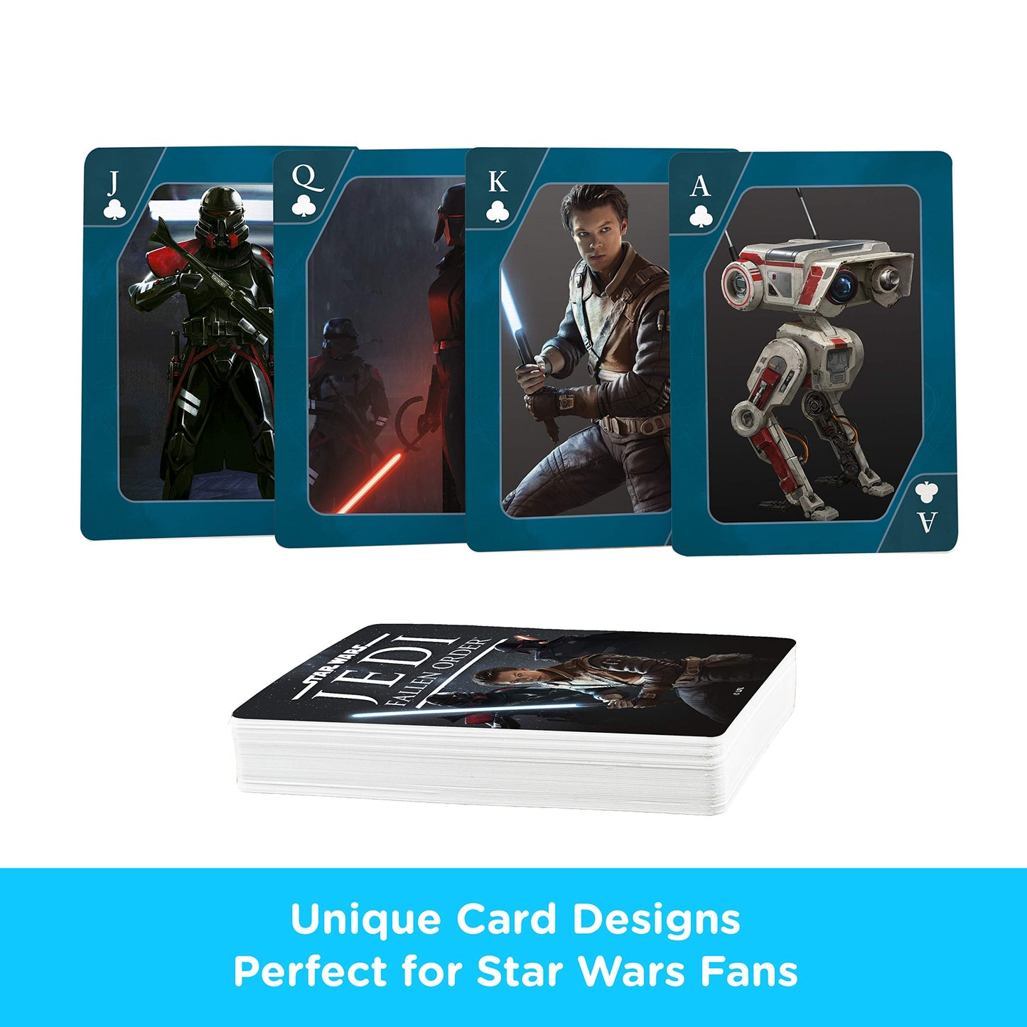 Aquarius Star Wars Playing Cards - Jedi Fallen Order Deck Of Cards For Your Favorite Card Games - Officially Licensed Star Wars