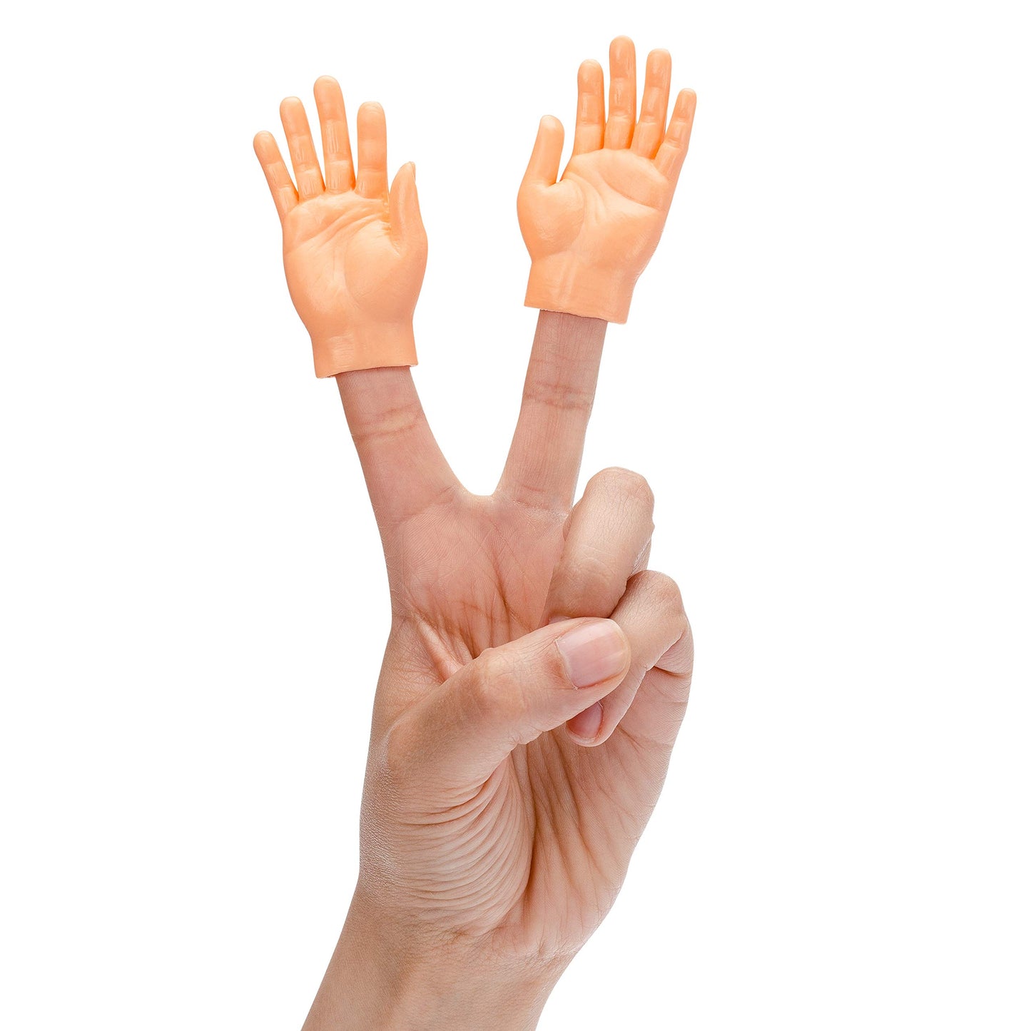 Finger Hands - 20 Pack - enhanced Rubber Little Tiny Finger Hands - Fun and Realistic Design - Ideal for Puppet Show  Gag Present  Fun for All Kids!