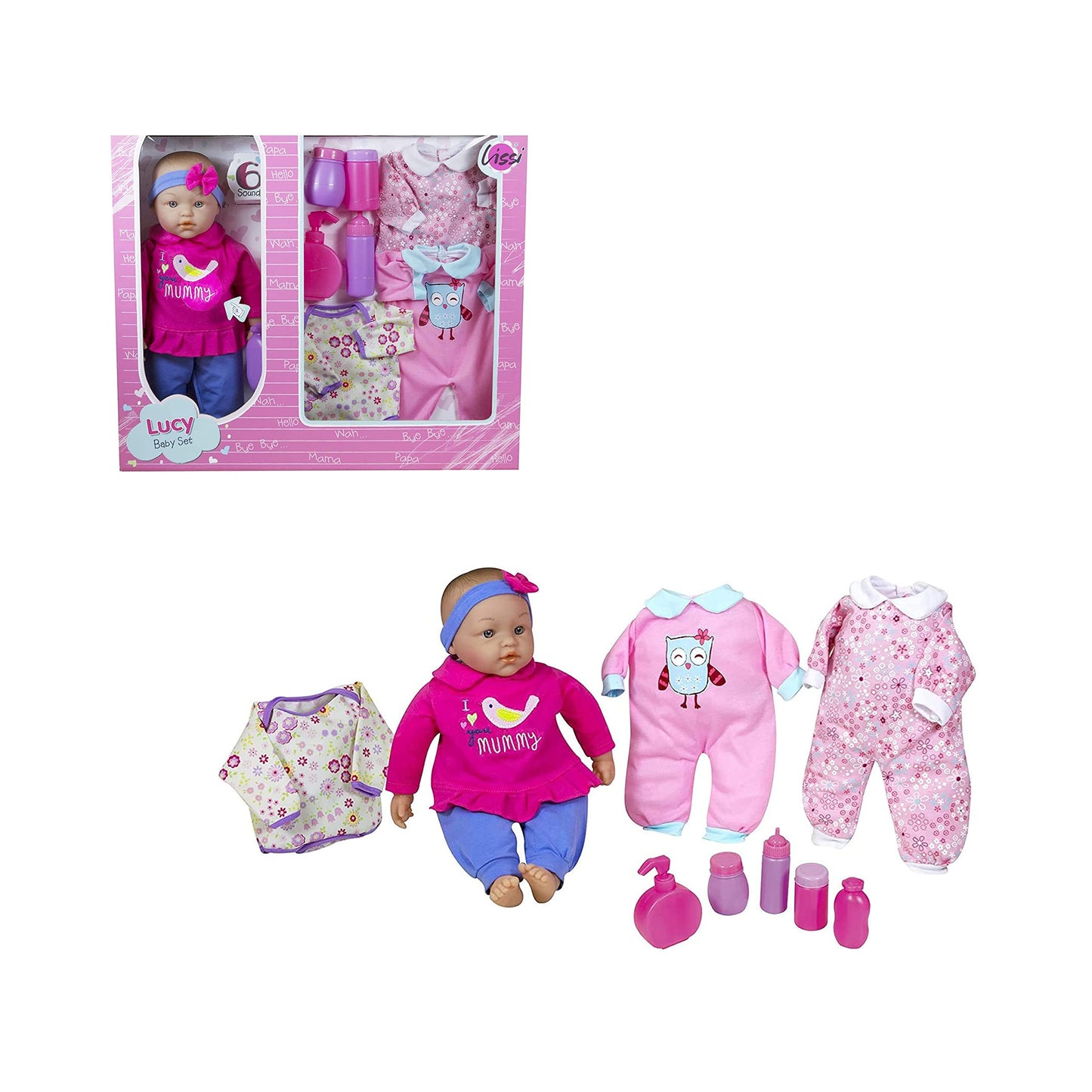 Lissi 15' Doll Set With Extra Clothes & Accessories Role Play Toy