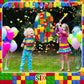 RoundFunny Number 6 Building Blocks Piata 16.5 Inch Party Supplies 6th Birthday Party Decorations Piata with Confetti Blocks The