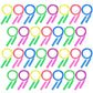 Aodaer 30 Packs Kids Jump Rope Set Colorful Outdoor Jump Ropes 7.3 Feet Adjustable Skipping Ropes For Outdoor Fun Activity Great