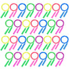 Aodaer 30 Packs Kids Jump Rope Set Colorful Outdoor Jump Ropes 7.3 Feet Adjustable Skipping Ropes For Outdoor Fun Activity Great
