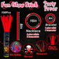 Ilhsty 100 Pcs 8'' Red Glow Sticks Glow Necklaces In The Dark Party Favors Supplies Bright Glowsticks Bulk With Accessories For
