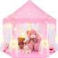 Evoionos Princess Tent For Girls, Kids Tent Indoor, Girls Tent With Large Love Lights, Pink Play Tent For Toddlers, Princess Cas