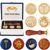 DND Wax Seal Stamp, Ideal Gift for Dungeons and Dragons/D&D Envelope Scroll. Fantasy Wax Seal Kit with Dragon/D20 Dice/Magic Pot