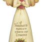 Pavilion Gift Company 03013 Teacher Angel Figurine, 6-Inch, Beige