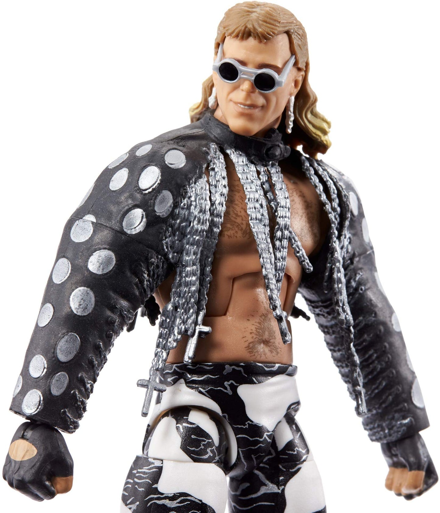 WWE Wrestlemania 37 advanced Collection Shawn Michaels Action Figure with Entrance VestSunglasses and Paul Ellering and Rocco BuildAFigure Pieces6 in Posable Collectible Gift for WWE Fans