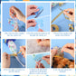 RoundFunny Graduation Candy Leis Making Kit - 82 Pcs Plush Bear, Light Blue & White, Model QIR-RoundFunny-2649