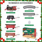 Baingesk Train Set, Electric Train Toy For Boys & Girls, Model Christmas Train Set For Under The Tree, Railway Kit With Sounds,
