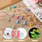 XIHIRCD 32pcs Mini Resin Axolotl Miniature Figurine, Glow in The Dark Tiny Animal Figurines Small Luminous Charm Ornament for DI