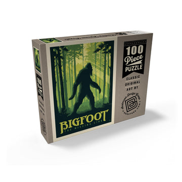 MyPuzzle Bigfoot: The Missing Link  Vintage Poster - enhanced 100 Piece Jigsaw Puzzle for mature-themeds