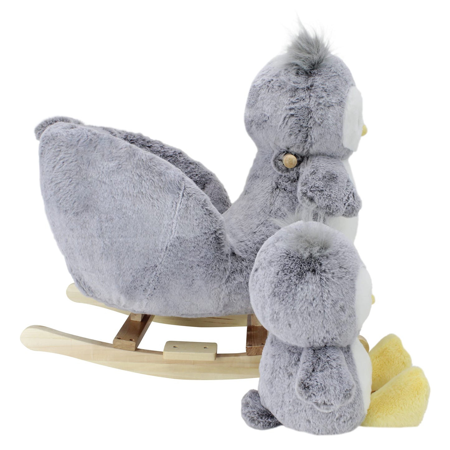 Soft Landing | Darling Duos | 2-Piece Plush & Joyride Character Rocker Bundle - Grey Owl