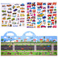 Astaron Reusable 3D Puffy Sticker Book For Kids, 88 Pcs Cute Waterproof Vehicles Stickers,Puffy Sticker Game Travel Stickers And Educational Sensory Learning Toy,4 Fold-Out Scenes Choices,(2-6 Age)