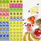 Vkpi Scratch And Sniff Stickers, 1152 Pieces Fruits And Foods Snacks Smelly Stickers, 24 Different Scents, 48 Sheets, 144 Design