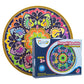 Kulture Khazana Rangoli Mandala Floor Puzzle - 48 Pieces, Cardboard, 32" Colorful Giant Puzzle for Holi & Diwali