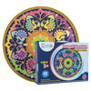 Kulture Khazana Rangoli Mandala Floor Puzzle - 48 Pieces, Cardboard, 32" Colorful Giant Puzzle for Holi & Diwali