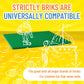 Strictly Briks Compatible With Lego Classic Big Briks Stackable Baseplates, Large Pegs For Ages 3 And Up, 100% Compatible With All Major Brands, Green, 1 Piece, 13.75' X 16.25' Inches