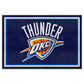 FANMATS 9411 Oklahoma City Thunder 5ft. x 8 ft. Plush Area Rug