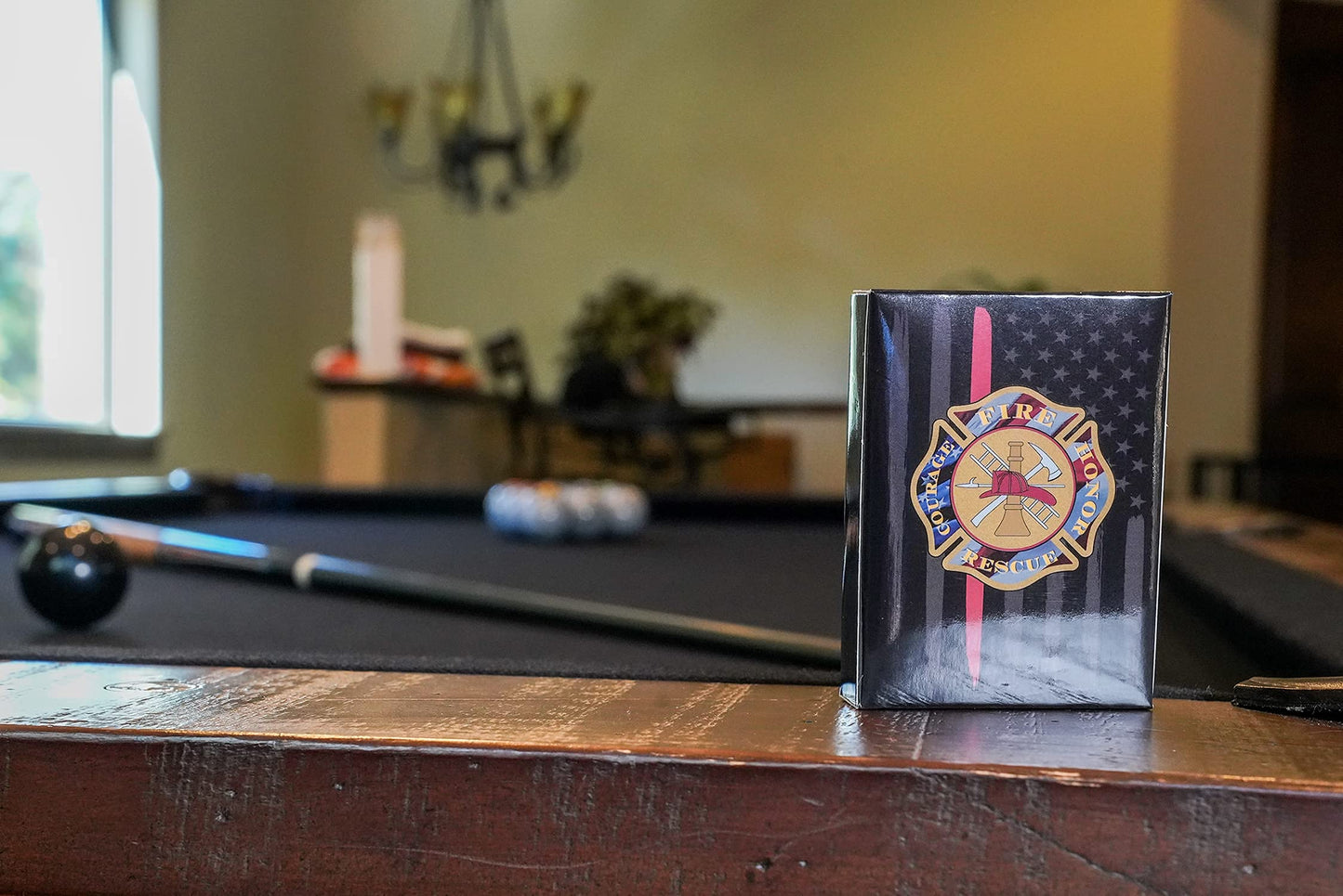Military Gift Shop Firefighter Playing Cards - enhanced Deck for Firefighters - Firefighter Gifts | Disabled USMC Vet Owned Small Business