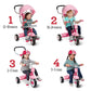 Radio Flyer 4-in-1 Stroll 'N Trike Pink, Radio Flyer Tricycle, Toddler Bike