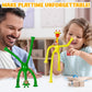 Playbees LED Telescopic Giraffe Toys 12-Pack - Sensory Fidget Toys for Kids with ADHD, Autistic Stimulating Play, Multicolor Interactive Learning