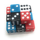 Funiverse 100 Bulk 16mm Dice 4 Color Assortment (Red, Blue, Black and White)