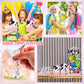 122 Pcs Cow Party Favors Supplies Include Cow Keychains Cow Silicone Bracelets Cow Party Paper Bags Treat Bags Cow Vinyl Sticker