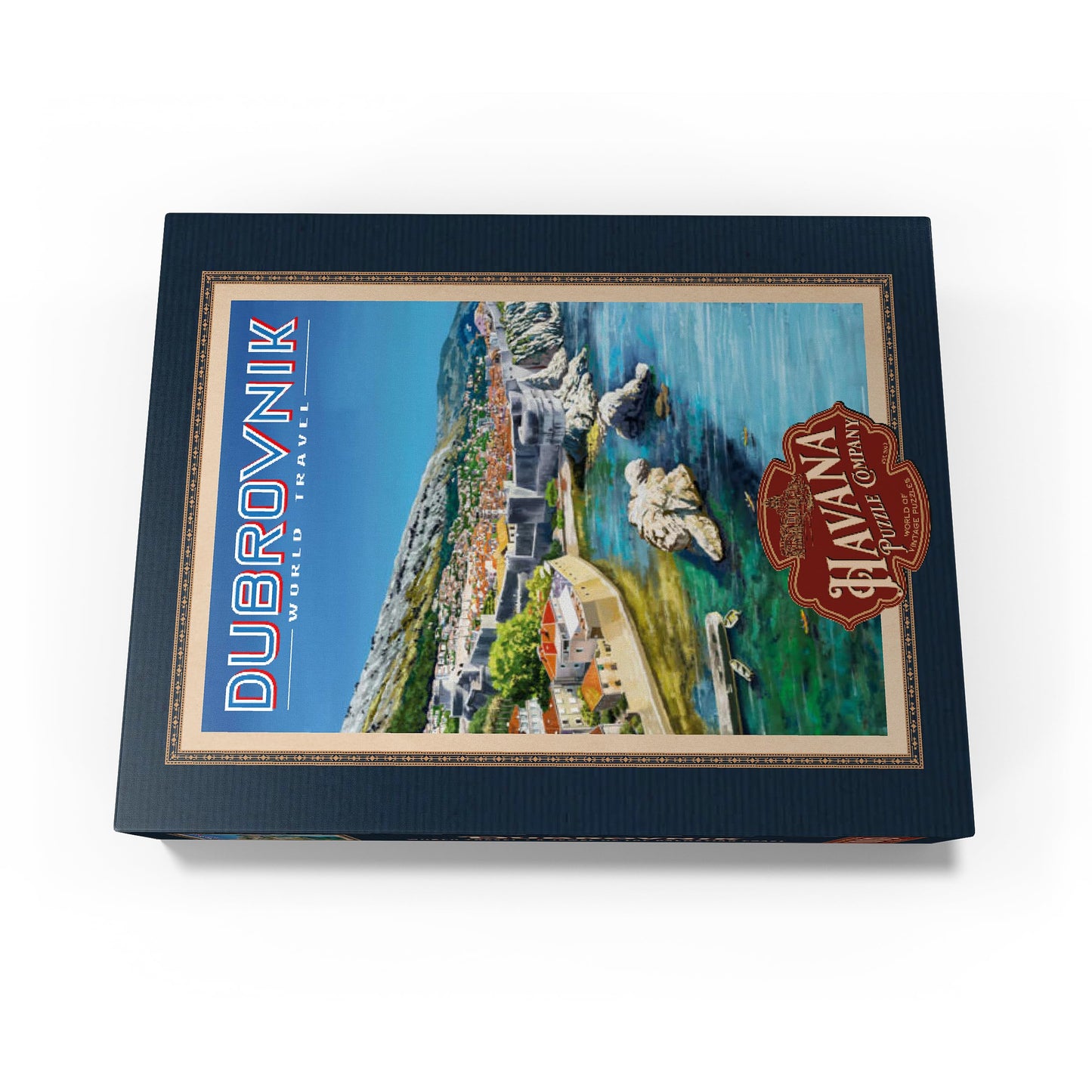 Mypuzzle Dubrovnik, Croatia - A Jewel Of The Dalmatian Coast, Vintage Travel Poster - Premium 1000 Piece Jigsaw Puzzle For Adult