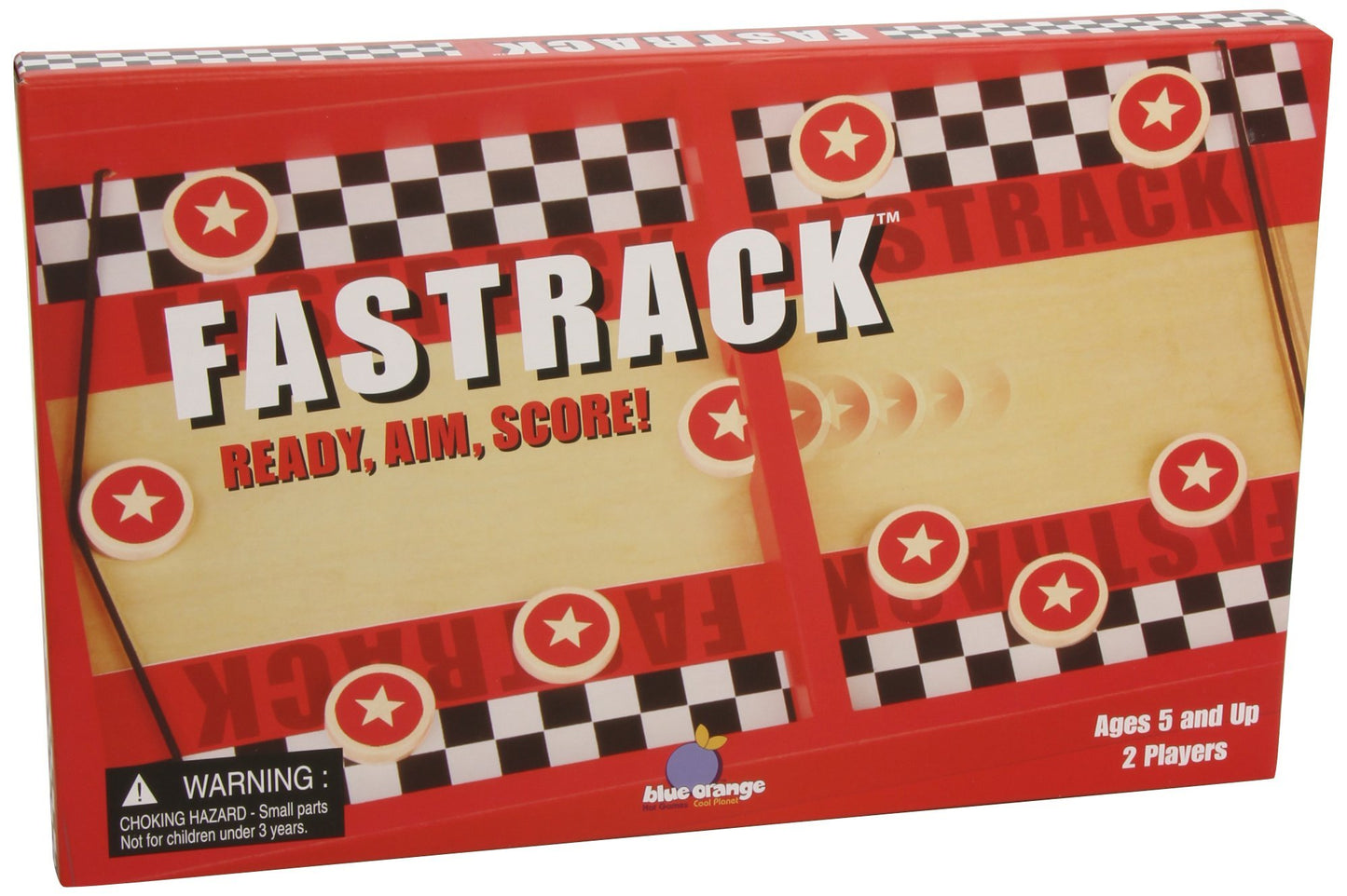 Fastrack Air Hockey Puck Game | Test Speed And Accuracy With The Original Wooden 2-Player Disc Slinging Fast Action Game | Kids Teens Adults Family Game Nights | By Blue Orange Games