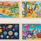 Puzzles For Kids Ages 4-6, 4 Packs 24 Piece Wooden Jigsaw Puzzles For Toddlers 2-4, Preschool Educational Puzzles Boards Toys Gifts For 3 4 5 6 Boys Girls