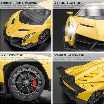 LAFALA Remote Control Car RC Cars Racing Car 1:18 Licensed Toy RC Car Compatible with Lamborghini Model Vehicle for Boys 6,7,8 Y