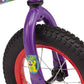 Pacific Funny Monsters Character Kids Bike For Boys And Girls, Ages 3-5 Year Old, 12-Inch Wheels, Steel Frame, Coaster Brakes, Adjustable & Quick Release Seat, Purple