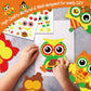 Chiazllta 30 Packs Fall Thanksgiving Craft For Kids Thanksgiving Owl Diy Art Craft With Fall Autumn Leaves Pumpkins Stickers Mak