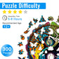 Aeekdook Wooden Puzzles for mature-themeds  Tree of Life Wooden Jigsaw Puzzles for mature-themeds  Wood Puzzles mature-themed  Unique Shape Wood Cut Puzzles  Birthday Gifts for Family Friend (L-13.3 * 13.3in-300 pcs)