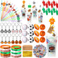 Weysat 184 Pcs Sport Party Favors, Sport Party Goodie Bag Fillers Cup Straw Sports Stress Ball Keychain Sticker Wristband Whistl