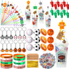 Weysat 184 Pcs Sport Party Favors, Sport Party Goodie Bag Fillers Cup Straw Sports Stress Ball Keychain Sticker Wristband Whistl