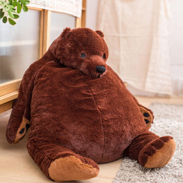 Sausudols Teddy Bear Plush Toy Giant Bear Huge Cuddly Bear Giant Plush Dark Brown 39.3 Inch/ 100 Cm