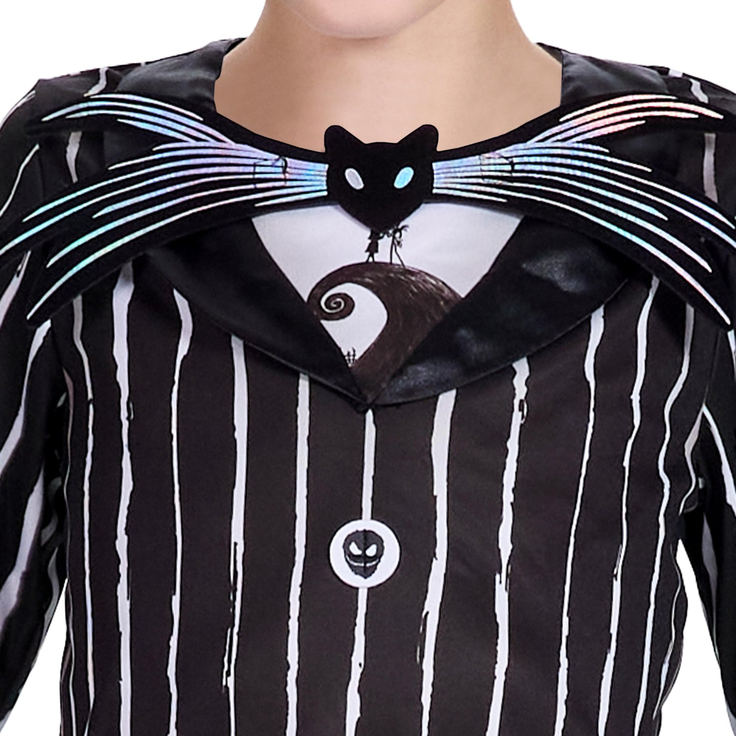 IKALI Halloween Costume for Kids Boys Black and White Striped Set Dress Up Outfit