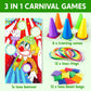 JOYIN 31PCS 3 in 1 Carnival Games  Easter Ring Toss Yard Set  Bean Bags  Cones - Outdoor Toys for Toddlers & Kids  Children's Indoor Play  Family Fun  Kids Party Cornhole Set  Lawn Games