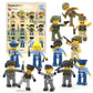 Picasso Toys Magnetic Action Figures Character Law Enforcement For Construction Building Block Tiles Toy Set Magnet Expansion Va