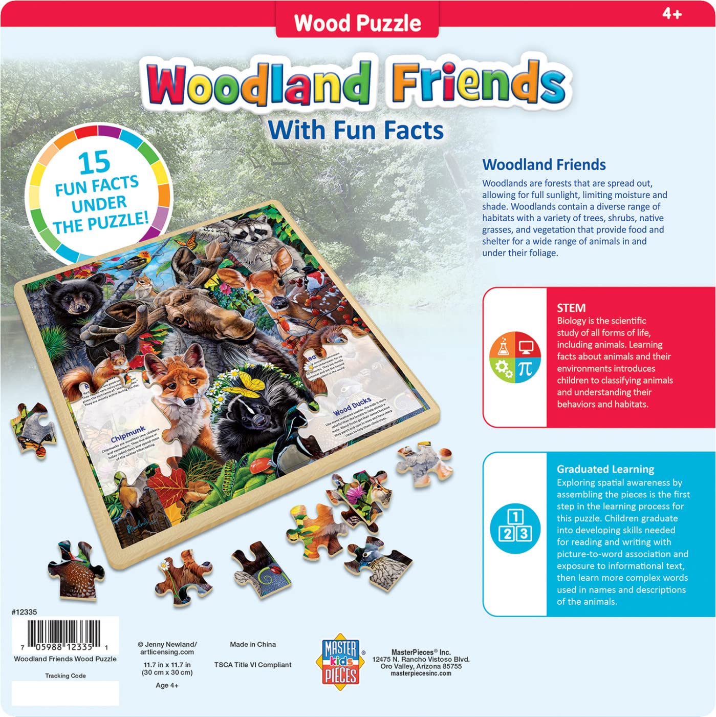 Woodland Friends Wood Puzzle 48  Pc