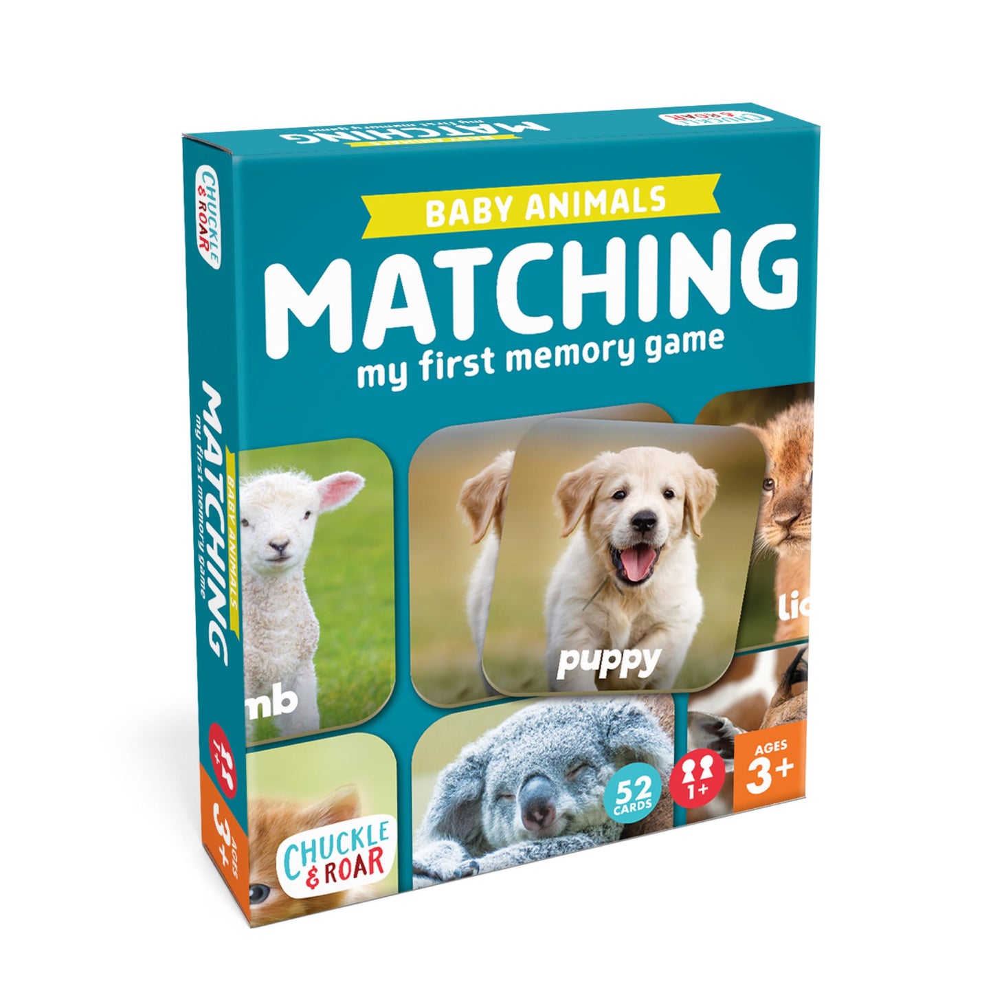 Chuckle & Roar - Matching Game Baby Animals - Board Game For Kids 3 And Up - Concentration Skill Development For Toddlers - Ages 3 And Up