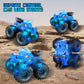 HONGID Dinosaur Remote Control Car,2.4 GHz RC 4WD Monster Trucks for Boys Girls with Light,Sound&Spray,2 Batteries,Dinosaur Toys