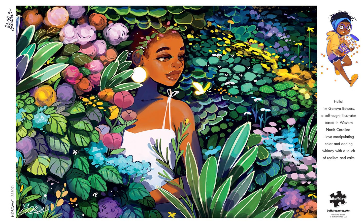 Buffalo Games - Geneva Bowers - Hideaway - 500 Piece Jigsaw Puzzle For Adults -Challenging Puzzle Perfect For Game Nights - Finished Size Is 21.25 X 15.00