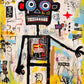 Cross & Glory - Neon Robot Rhapsody - 1000 Piece Jigsaw Puzzle for mature-themeds | Abstract Neo-Expressionism Art | Luminous Yellow Highlights | enhanced Quality | Vibrant Colors