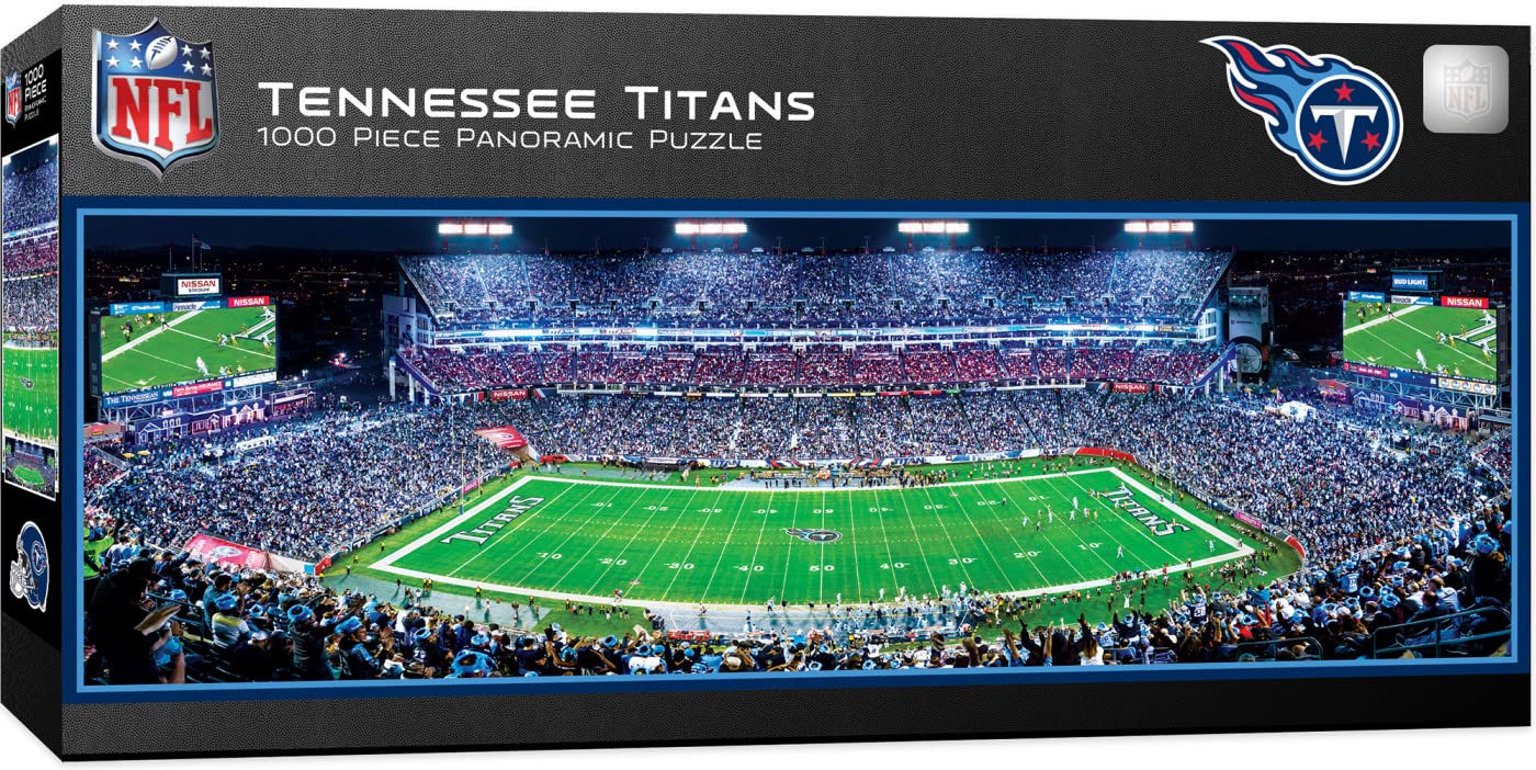 MasterPieces 1000 Piece Sports Jigsaw Puzzle - NFL Tennessee Titans Center View Panoramic - 13x39