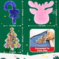 3Pcs Picky Pad - Skin Picking Fidget Toy, Picking Pad With Christmas Tree, Antelope And Magic Wand, Sensory Toys Chirstmas Gifts Silicone Picking Fidget Pad, Sensory Pick Pad, Trichotillomania Toys