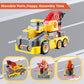 EKU EASYKU Crane Truck Take Apart Toys for Kids 3-8 Years, Electric Drill, Educational STEM Building, Plastic, Large 11 inches
