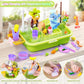 Play Sink With Running Water, Color Changing Play Sink With Upgraded Electric Faucet & Pump, Water Table For Toddlers 1-3, Prete