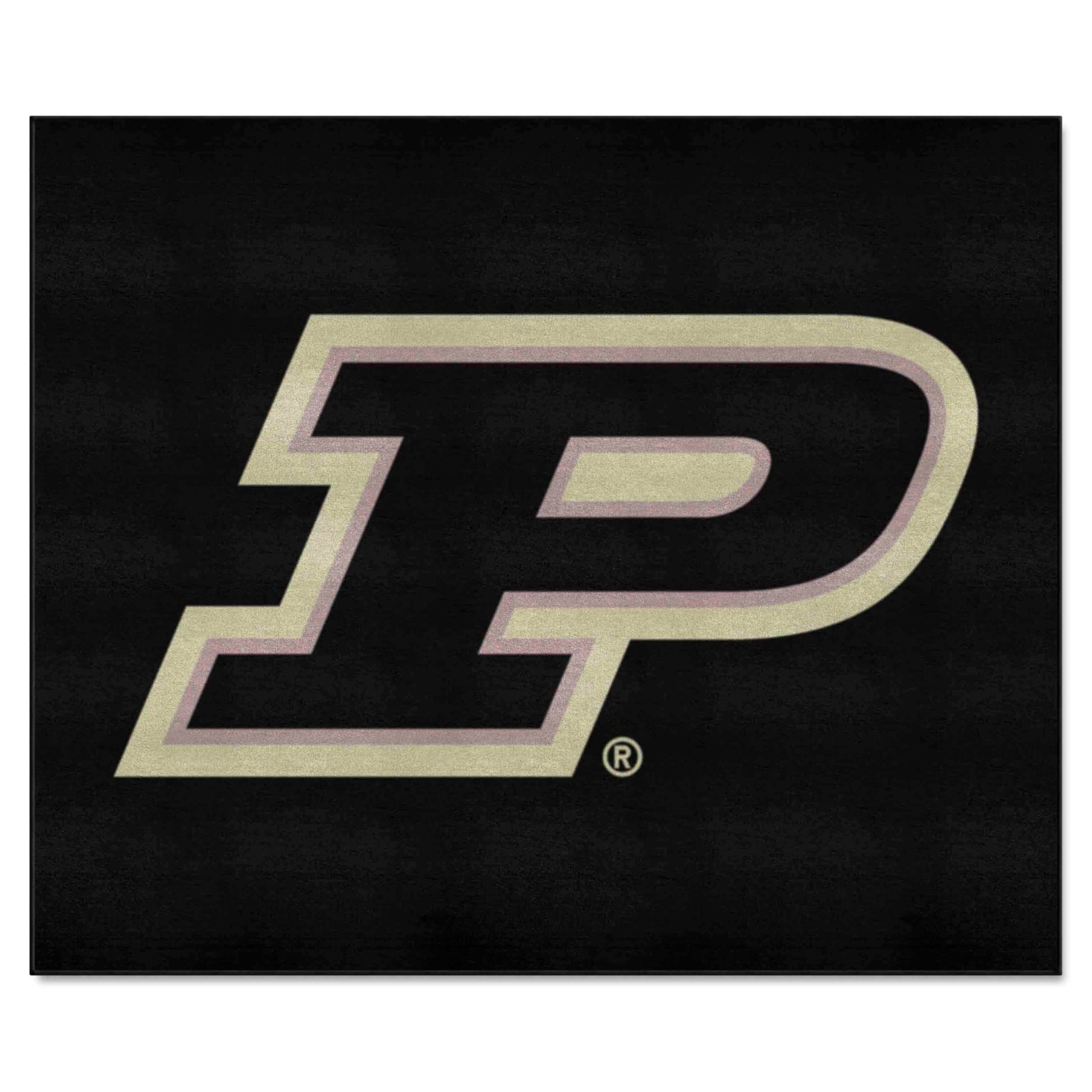 FANMATS 16825 Purdue Boilermakers Tailgater Rug - 5ft. x 6ft. Sports Fan Area Rug, Home Decor Rug and Tailgating Mat - P Primary